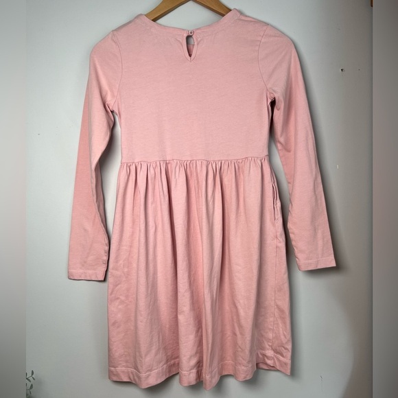 Mini Boden Girls Flutter Jersey Dress Boto Pink Pockets 11-12Y Butterfly - Picture 2 of 8